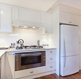 Modern Kitchen and Refrigerator